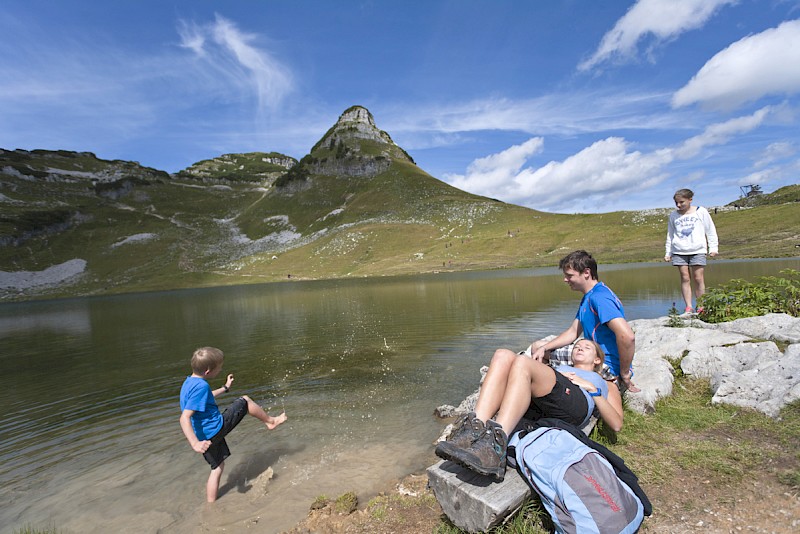 Familienwandern um den Augstee am Loser